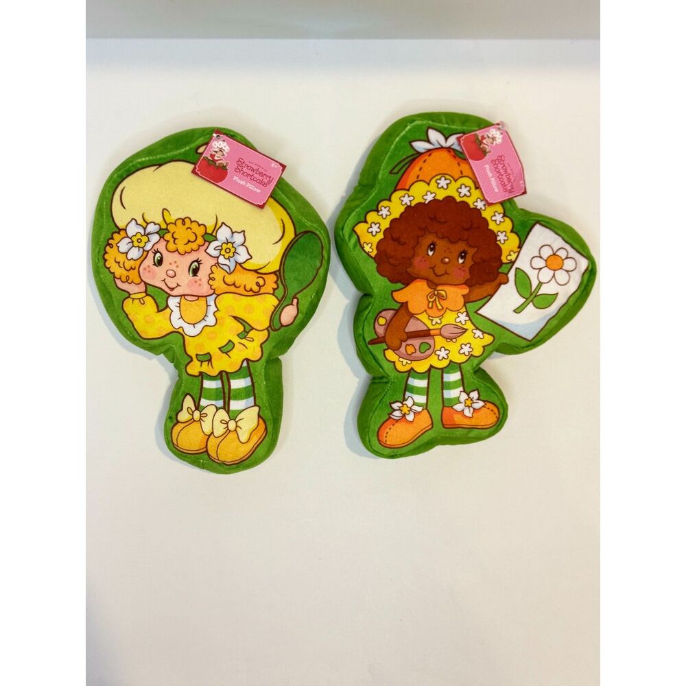 Strawberry Shortcake Orange Blossom & Lemon Meringue Plush Pillow Lot NWT